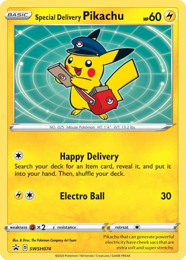 Special Delivery Pikachu 2020 - Pokémon Promo (English)